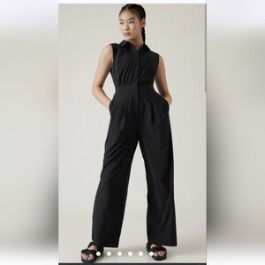 Athleta Brooklyn Heights Wide Leg Jumpsuit 10 Tall